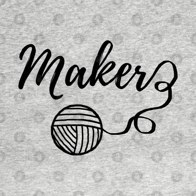 Maker Crafts Typography Print by craftlove